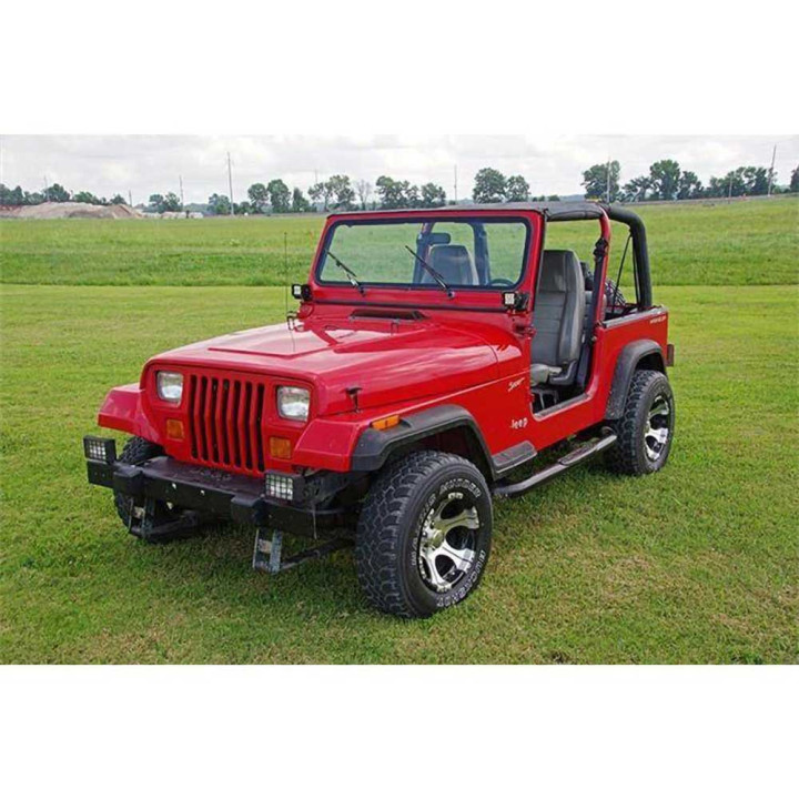 Kit de Integrare Proiectoare LED Omologate Pentru Parbriz, Rough Country Lower windshield light mounts, Jeep Wrangler 1987 - 199