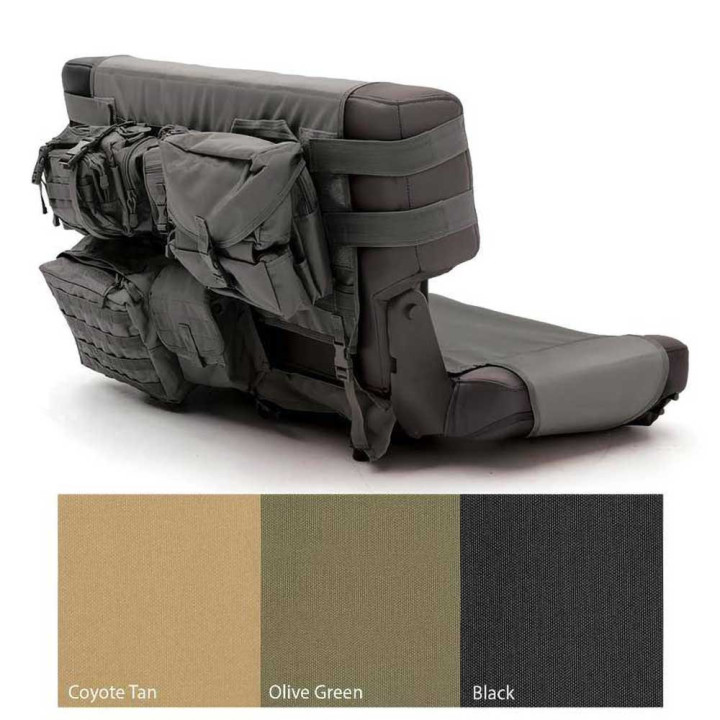 Rear Seat Cover Black, Smittybilt G.E.A.R., Jeep Wrangler 1987 - 1995, Jeep Wrangler 1997 - 2006 - EDK.ro