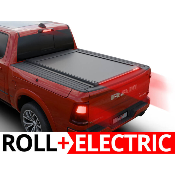 Închidere de Benă Tip Rulou Electric, Tessera 4x4 Roll+, Dodge RAM 1500 Lungime Benă 5.7 Feet + RamBox 2019 - Prezent - EDK.ro