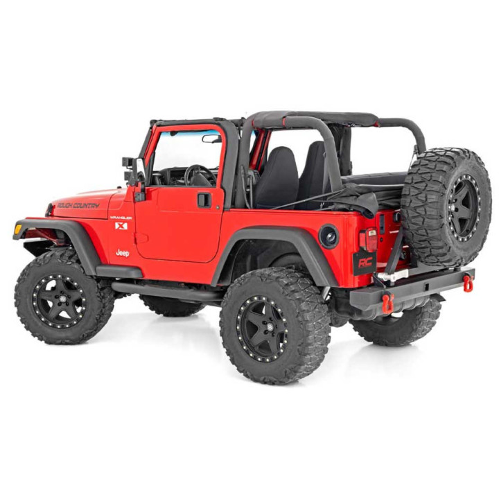 Praguri Laterale, Rough Country Nerf Step, Jeep Wrangler 1987 - 1995 / 1997 - 2006 - EDK.ro
