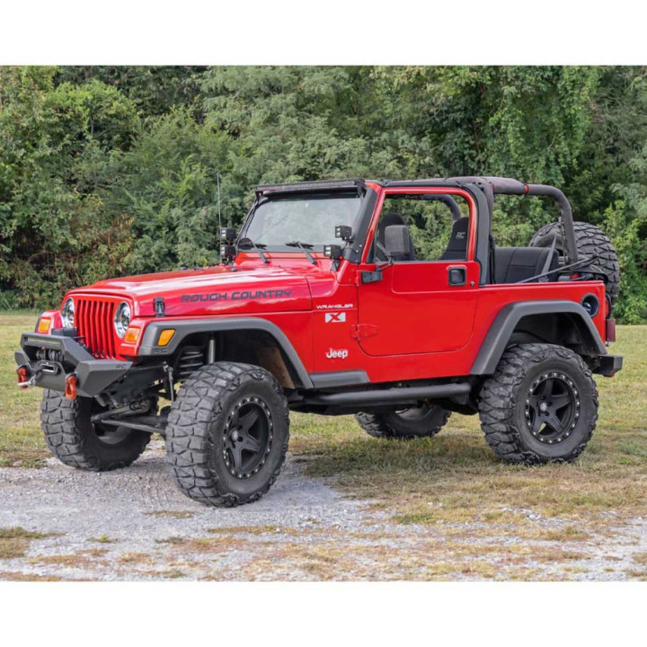 Side Steps, Rough Country Nerf Step, Jeep Wrangler 1987 - 1995 / 1997 - 2006 - EDK.ro