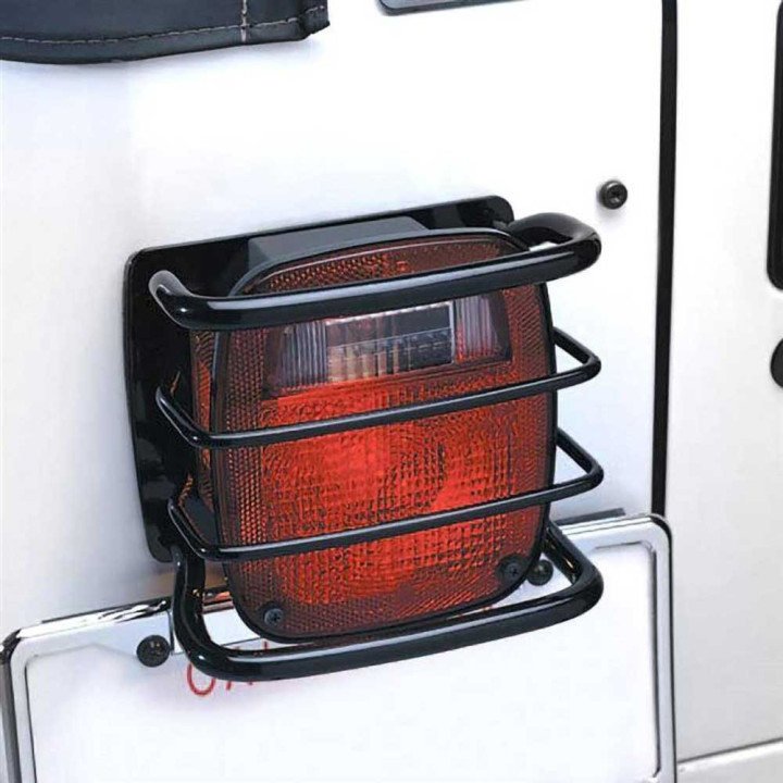 Stop Spate cu Protecție Euro din Oțel Negru, Smittybilt, Jeep Wrangler 1987 - 1995, Jeep Wrangler 1997 - 2006 - EDK.ro