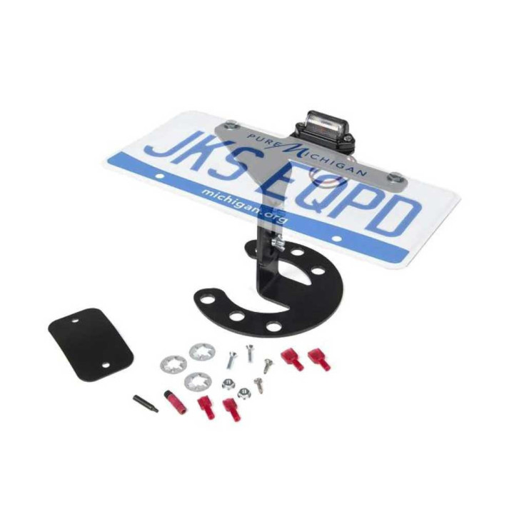 Suport pentru Plăcuța de Înmatriculare a Roții de Rezervă, JKS, Jeep Wrangler 1987 - 1995, Jeep Wrangler 1997 - 2018 - EDK.ro