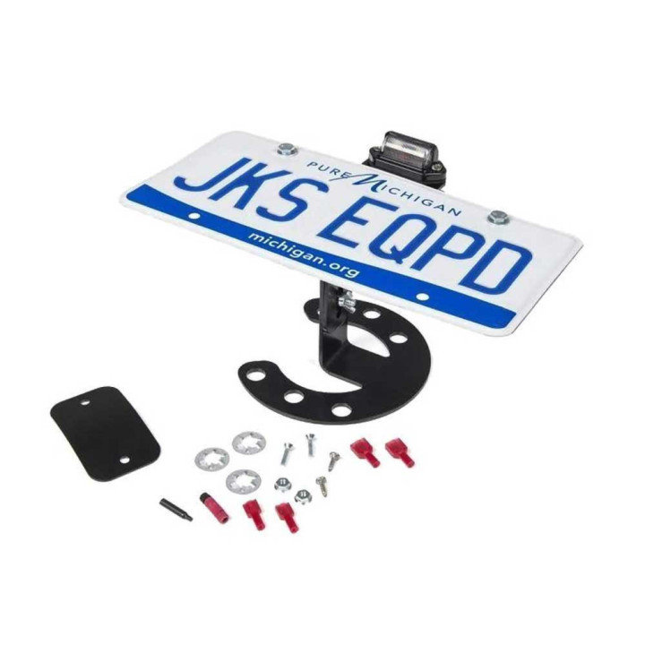 Suport pentru Plăcuța de Înmatriculare a Roții de Rezervă, JKS, Jeep Wrangler 1987 - 1995, Jeep Wrangler 1997 - 2018 - EDK.ro