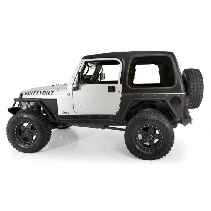 Gas Cover Aluminium Black, Smittybilt, Jeep Wrangler 1997 - 2006 - EDK.ro