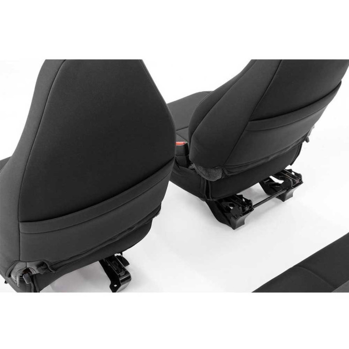 Seat Cover Set Neoprene Black, Rough Country, Jeep Wrangler 1997 - 2006 - EDK.ro