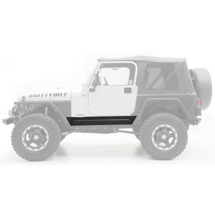 Side Steps, Smittybilt Rock Sliders, Jeep Wrangler 1997 - 2006 - EDK.ro