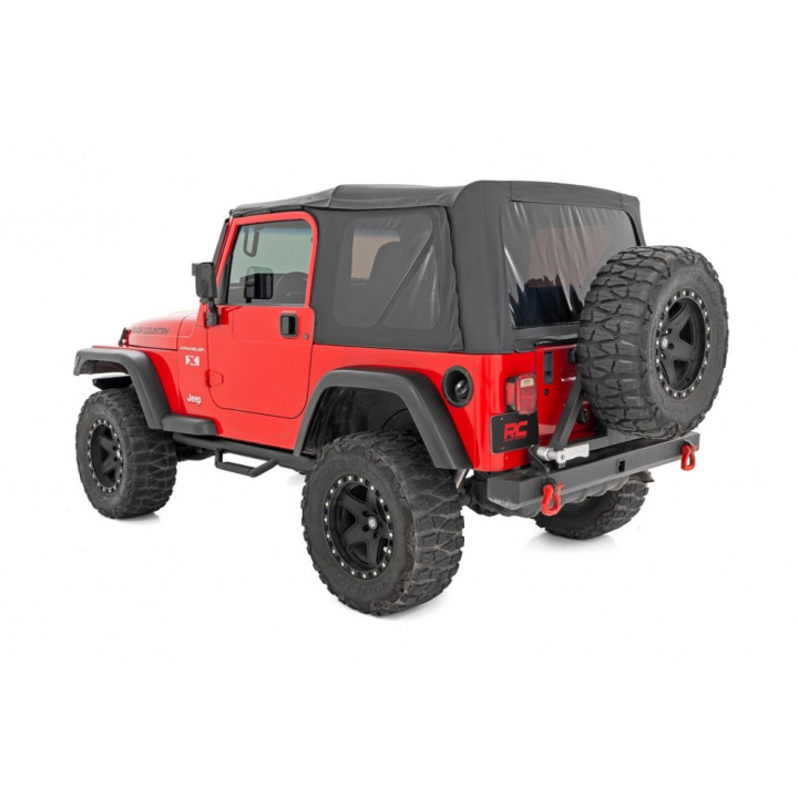 Side Steps, Rough Country Nerf Step, Jeep Wrangler 1997 - 2006 - EDK.ro