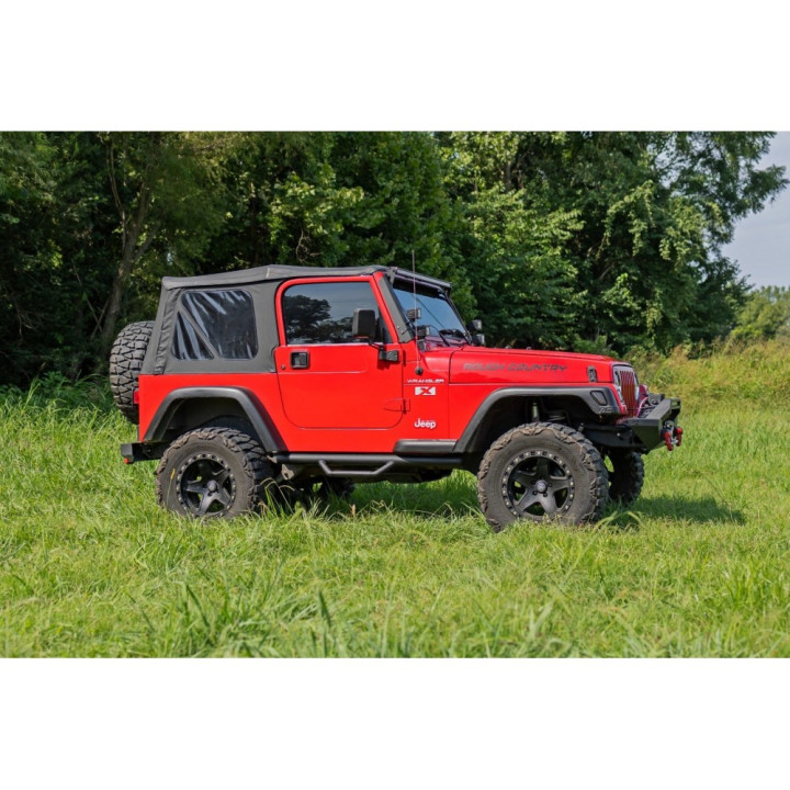 Side Steps, Rough Country Nerf Step, Jeep Wrangler 1997 - 2006 - EDK.ro