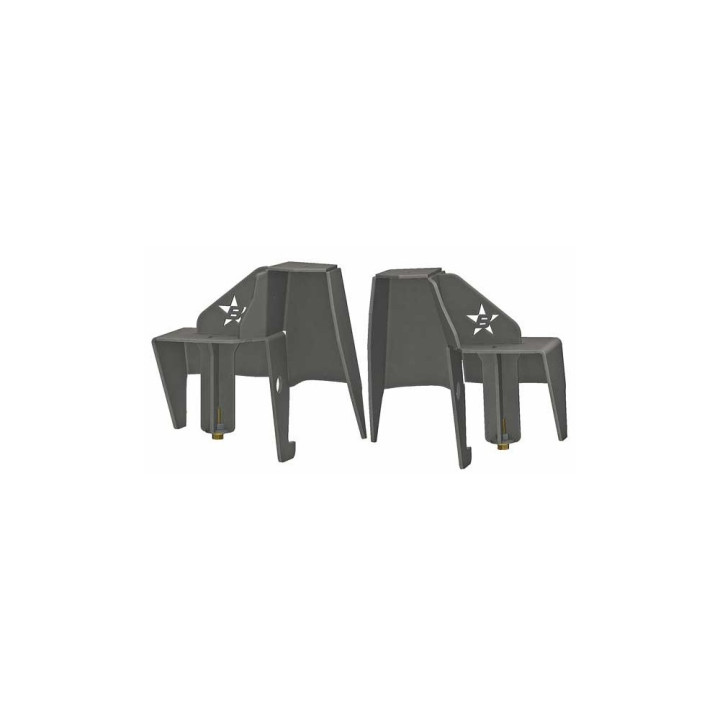 Frame Coil and Shock Frame Towers, Barnes 4WD, Jeep Wrangler 1997 - 2006 - EDK.ro
