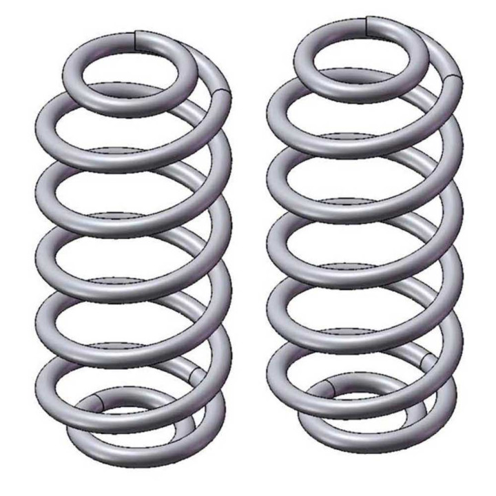 Rear Coil Springs, Clayton Off Road Lift 4 Inch, Jeep Wrangler 1997 - 2006 - EDK.ro