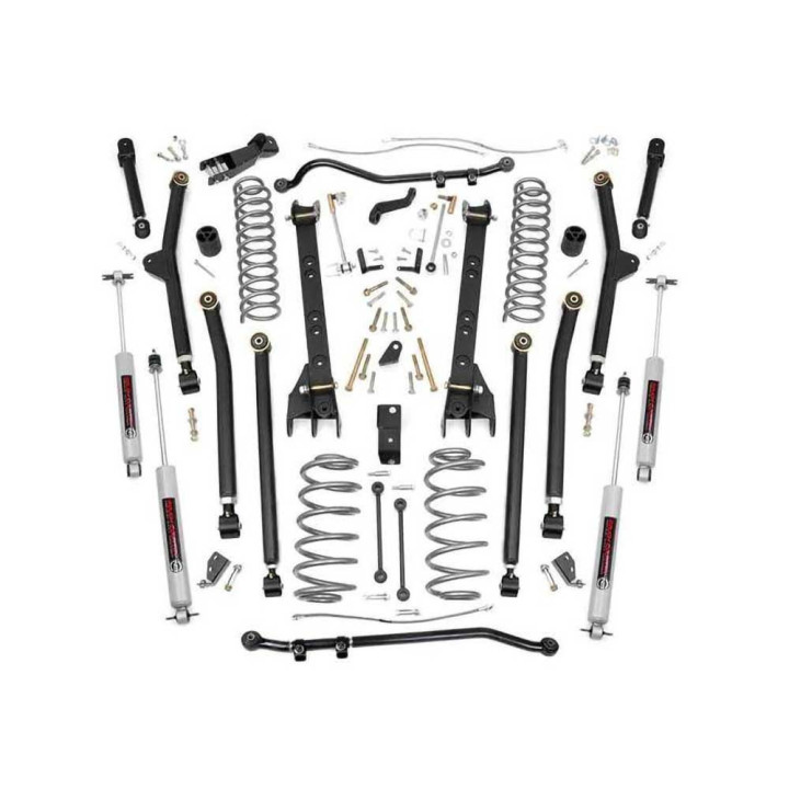 Suspension Lift Kit X-series, Rough Country Lift 4 Inch, Jeep Wrangler 1997 - 2006 - EDK.ro