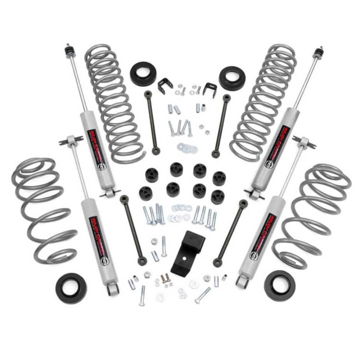 Set Suspensie, Rough Country 6CYL 03-06 Lift 3.25 Inch, Jeep Wrangler 1997 - 2006 - EDK.ro