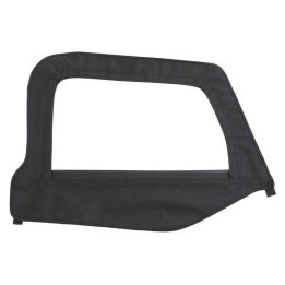 Tapițerie Ușă cu Ramă și Geam Negru Denim Partea Pasagerului, Smittybilt, Jeep Wrangler 1997 - 2006 - EDK.ro