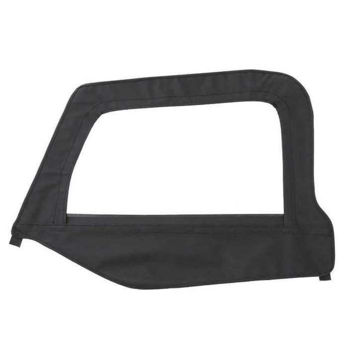Tapițerie Ușă cu Ramă și Geam Negru Denim Partea Șoferului, Smittybilt, Jeep Wrangler 1997 - 2006 - EDK.ro