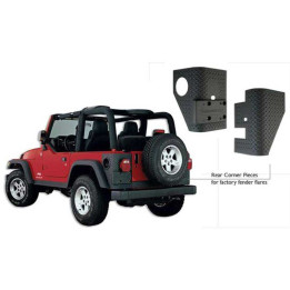 Rear Corner Covers, Bushwacker, Jeep Wrangler 1997 - 2006 - EDK.ro