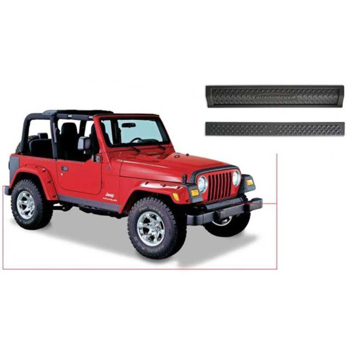 Set Capace Bară Față și Spate, Bushwacker, Jeep Wrangler 1997 - 2006 - EDK.ro