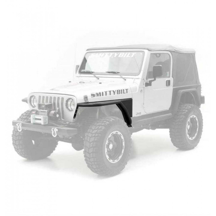 Front Armor Tube Fenders, Smittybilt XRC, Jeep Wrangler 1997 - 2006 - EDK.ro