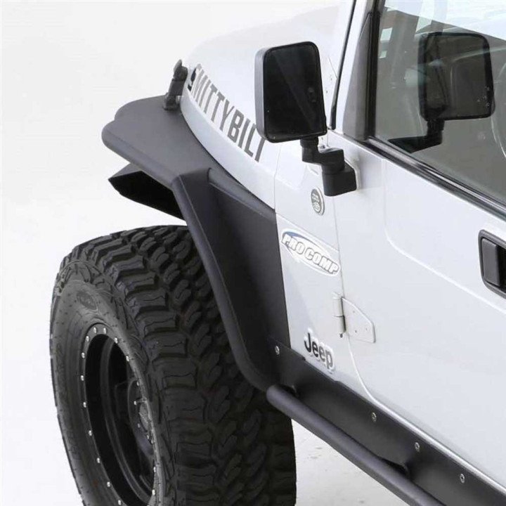 Front Armor Tube Fenders, Smittybilt XRC, Jeep Wrangler 1997 - 2006 - EDK.ro