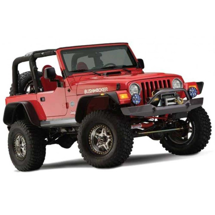 Extensii Aripi Față și Spate, Bushwacker Flat Style, Jeep Wrangler 1997 - 2006 - EDK.ro
