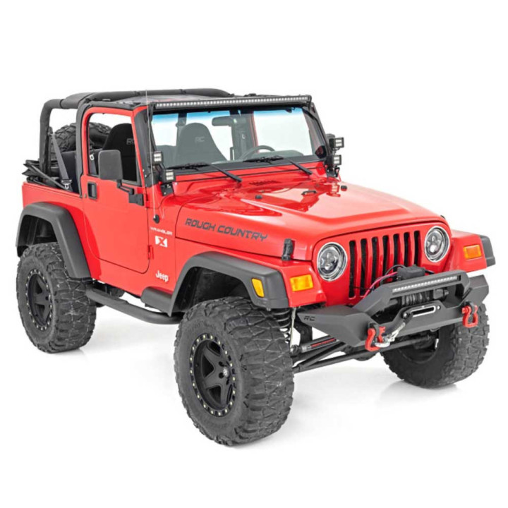 Front and Rear Fender Flares, Rough Country Factory Style, Jeep Wrangler 1997 - 2006 - EDK.ro