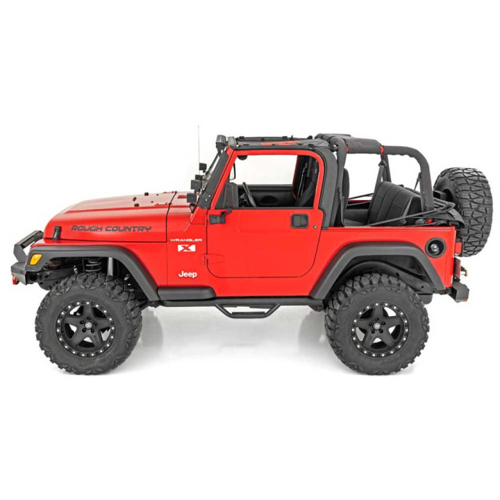 Front and Rear Fender Flares, Rough Country Factory Style, Jeep Wrangler 1997 - 2006 - EDK.ro