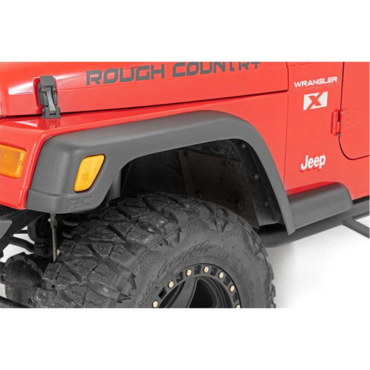 Front and Rear Fender Flares, Rough Country Factory Style, Jeep Wrangler 1997 - 2006 - EDK.ro