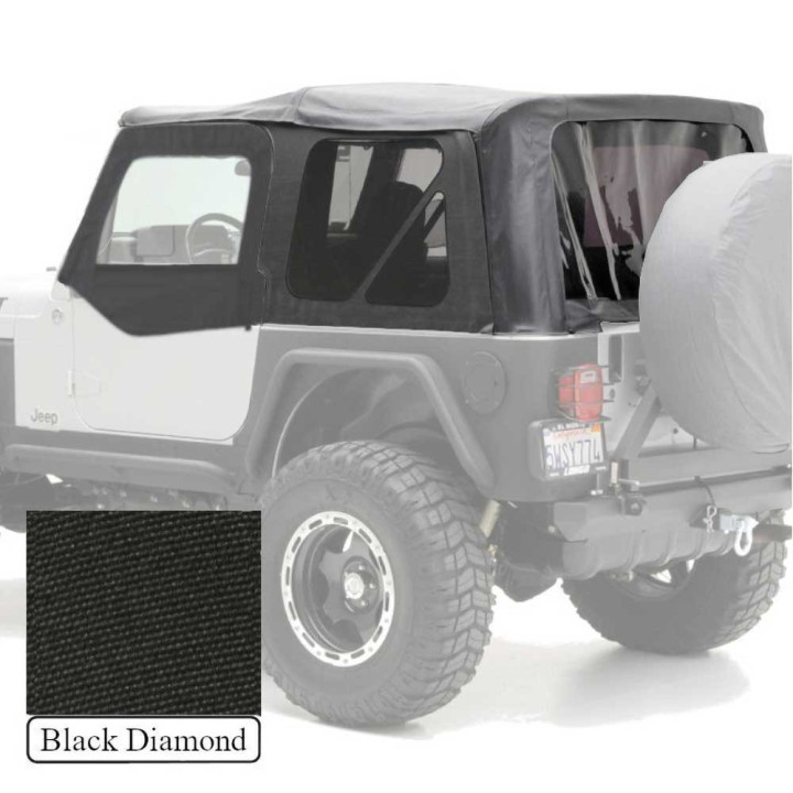 Acoperiș Moale Black Diamond, Smittybilt, Jeep Wrangler 1997 - 2006 - EDK.ro