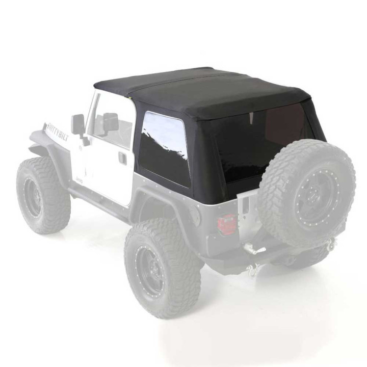 Capotă Moale Înclinată Black Diamond, Smittybilt, Jeep Wrangler 1997 - 2006 - EDK.ro