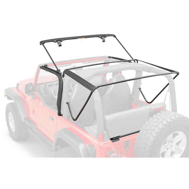 Complete Soft Top Hardware Kit, MasterTop, Jeep Wrangler 1997 - 2006 - EDK.ro