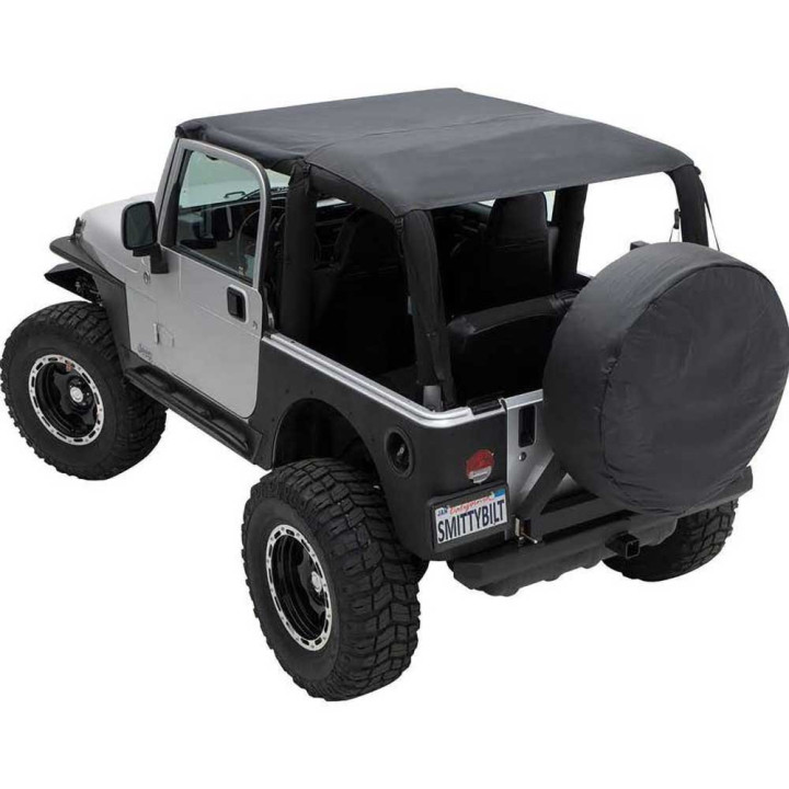 Soft Top Extended Denim Black, Smittybilt, Jeep Wrangler 1997 - 2006 - EDK.ro