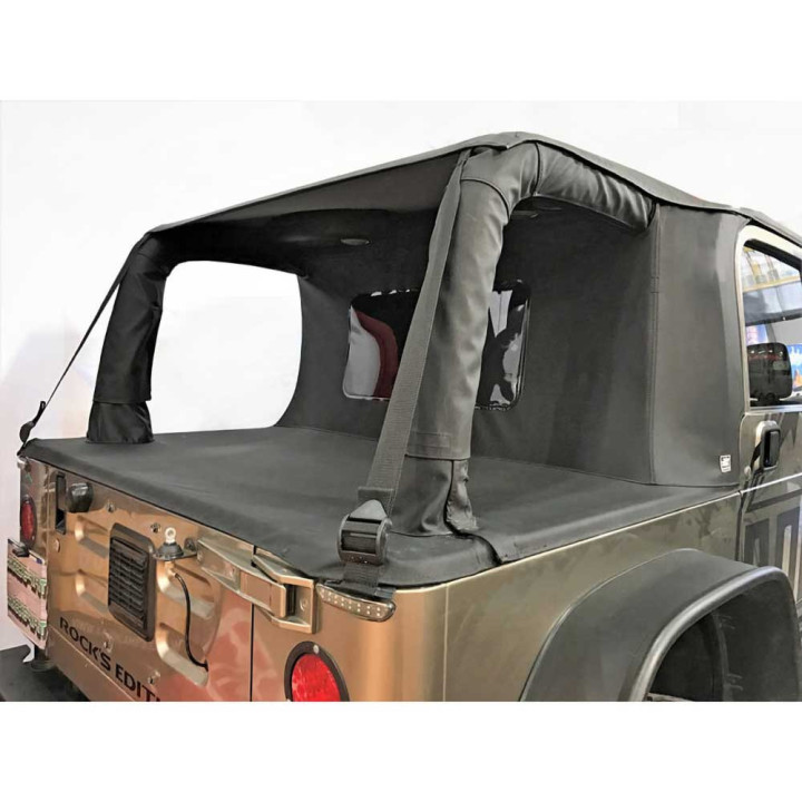 Complete Roof Cover Cargo Top Black Diamond, Suntop, Jeep Wrangler 1997 - 2006 - EDK.ro