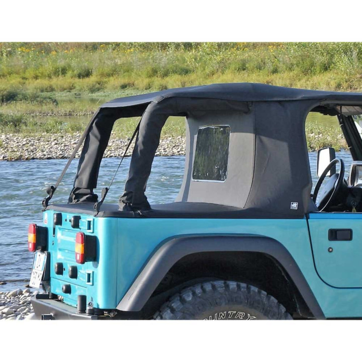 Complete Roof Cover Cargo Top Black Diamond, Suntop, Jeep Wrangler 1997 - 2006 - EDK.ro