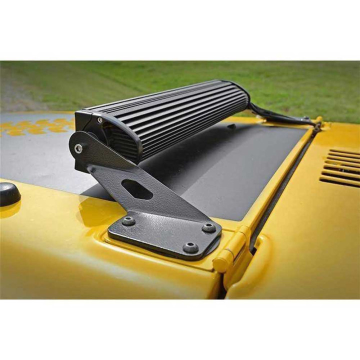 EC Approved LED Projector Integration Kit, Rough Country Hood LED light bar 20" mounts, Jeep Wrangler 1997 - 2006 - EDK.ro