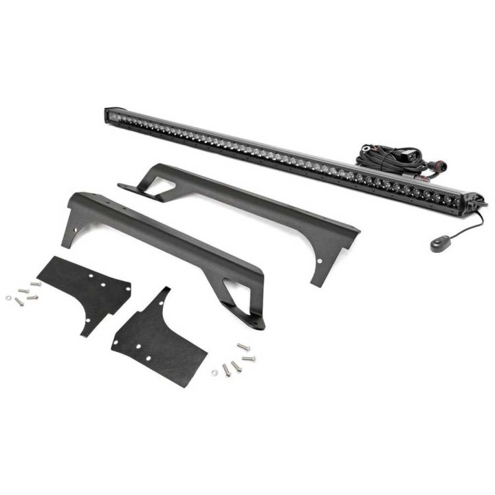 Kit de Integrare Proiectoare LED Omologate Pentru Plafon, Rough Country LED light bar 50" White DRL Black Series, Jeep Wrangler 