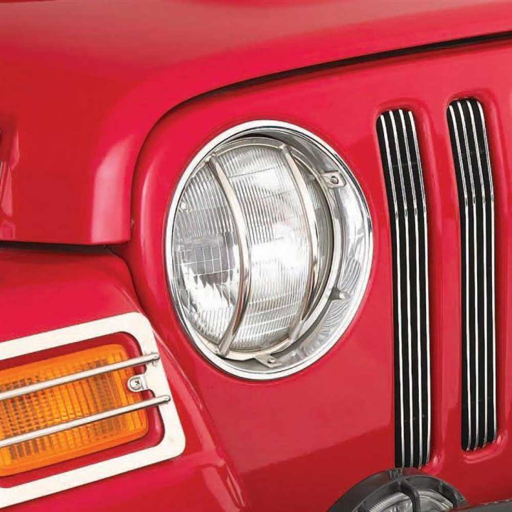 Apărători Faruri Față Euro din Oțel, Smittybilt, Jeep Wrangler 1997 - 2006 - EDK.ro