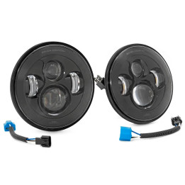 Headlights LED 7 Inch Front, Rough Country, Jeep Wrangler 1997 - 2018 - EDK.ro