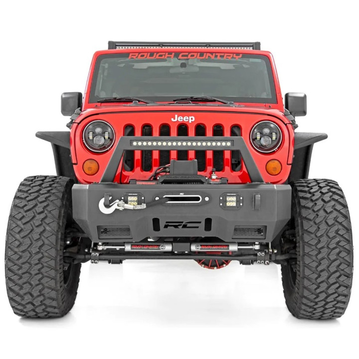 Headlights LED 7 Inch Front, Rough Country, Jeep Wrangler 1997 - 2018 - EDK.ro