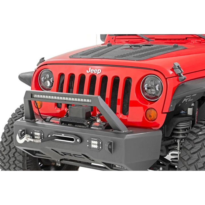 Headlights LED 7 Inch Front, Rough Country, Jeep Wrangler 1997 - 2018 - EDK.ro