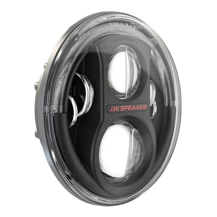 Headlights LED Black Față 7 Inch, JW Speaker 8700 Evolution J2 Series, Jeep Wrangler 1997 - 2018 - EDK.ro