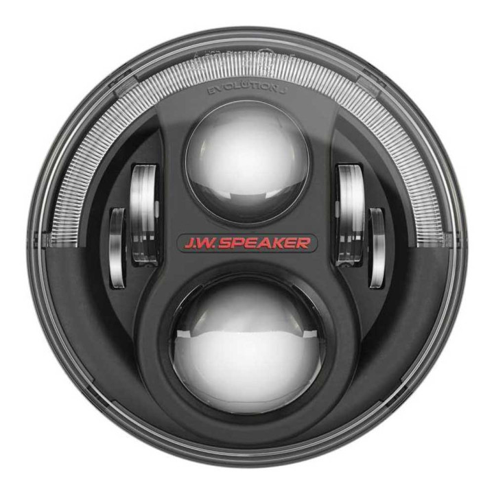 Headlights LED Black Față 7 Inch, JW Speaker 8700 Evolution J2 Series, Jeep Wrangler 1997 - 2018 - EDK.ro