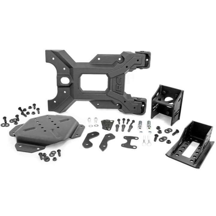 HD Hinged Spare Tire Carrier Kit, Rough Country, Jeep Wrangler 2007 - 2018 - EDK.ro