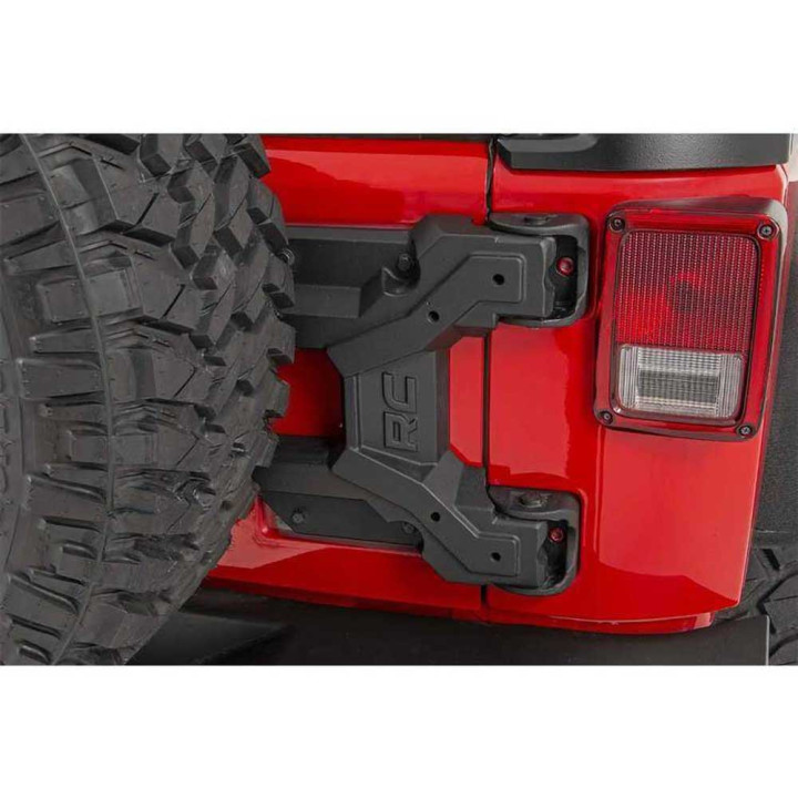 HD Hinged Spare Tire Carrier Kit, Rough Country, Jeep Wrangler 2007 - 2018 - EDK.ro