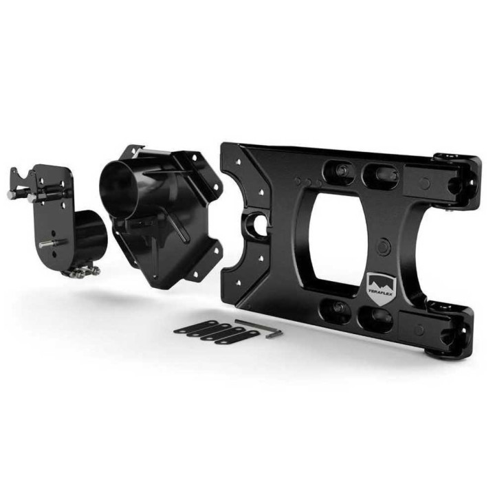 Suport pentru Roată de Rezervă cu Balamale HD și Kit de Montare Reglabilă pentru Roată de Rezervă, TeraFlex Alpha, Jeep Wrangler