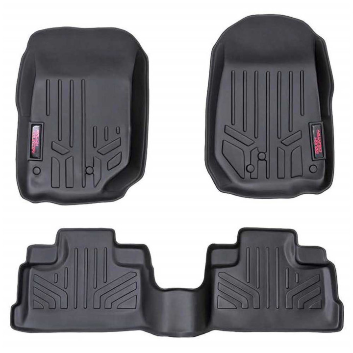 Front and Rear Floor Mats, Rough Country, Jeep Wrangler 2007 - 2018 - EDK.ro