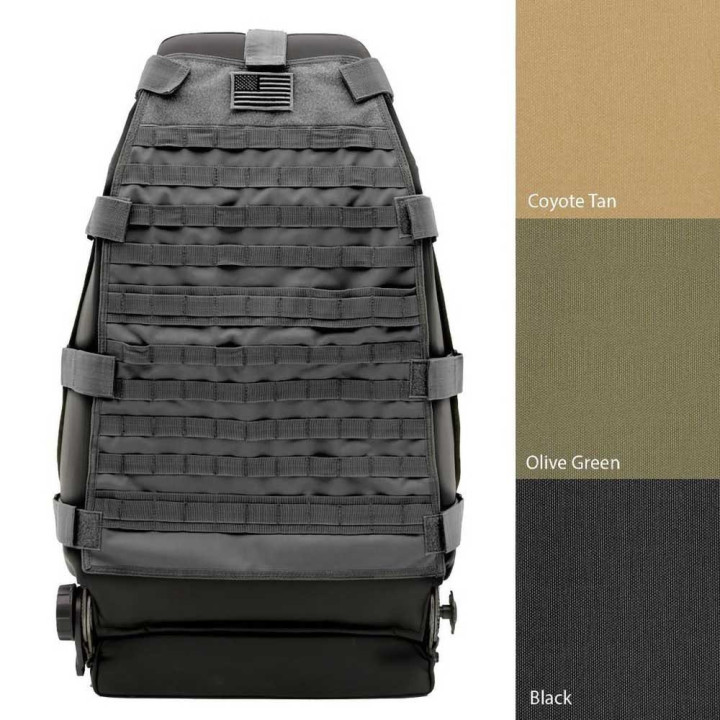 Front Seat Cover Black, Smittybilt G.E.A.R., Jeep Wrangler 2007 - 2018 - EDK.ro
