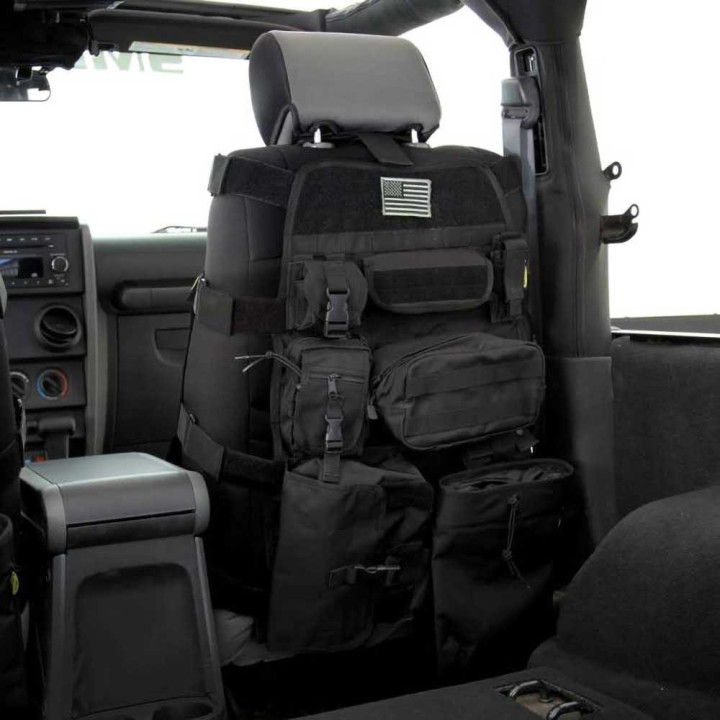 Front Seat Cover Black, Smittybilt G.E.A.R., Jeep Wrangler 2007 - 2018 - EDK.ro