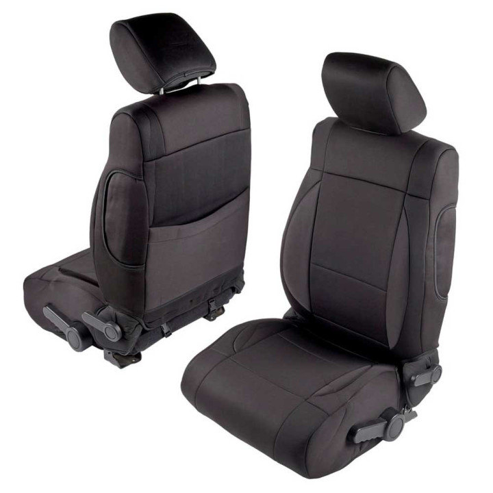 Huse de Scaun din Neopren Laterale Negre/centru Negru, Smittybilt, Jeep Wrangler 2007 - 2018 - EDK.ro