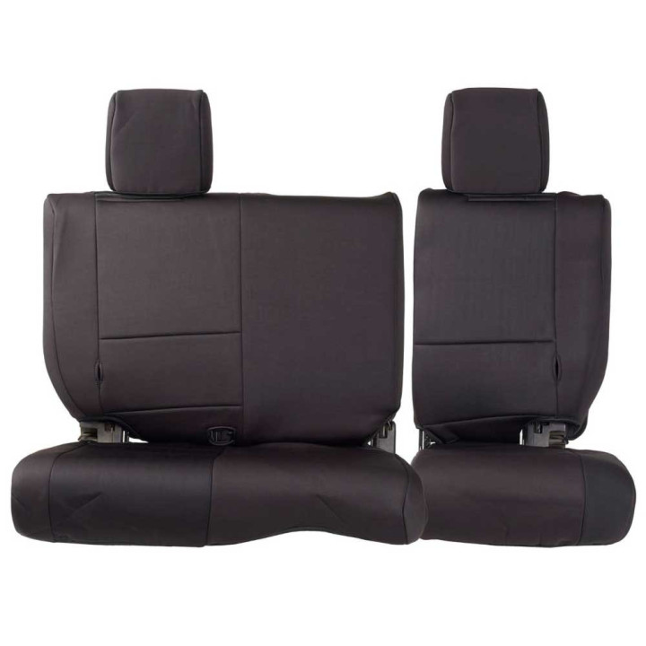 Neoprene Seat Covers Black Sides/Black Center, Smittybilt, Jeep Wrangler 2007 - 2018 - EDK.ro