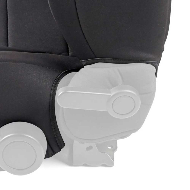 Neoprene Seat Covers Black Sides/Black Center, Smittybilt, Jeep Wrangler 2007 - 2018 - EDK.ro
